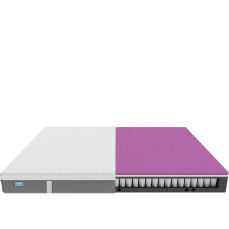 Cecotec Colchón Viscoelástico y Enfundable Flow Hybrid + 140x200 Muelles Ensacados SpringCore Altura 25 cm Firmeza Alta SeparateMuv MorphoAdapt (1/5)
