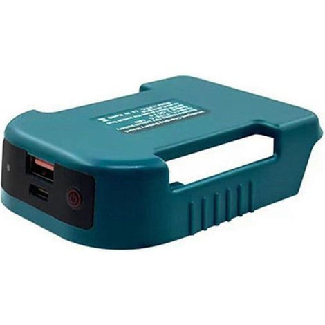 Supports de batterie Makita 18 V avec port USB Type-C et interrupteur marche/arrêt, pour fixation murale ou ceinture (2025) (1/5)