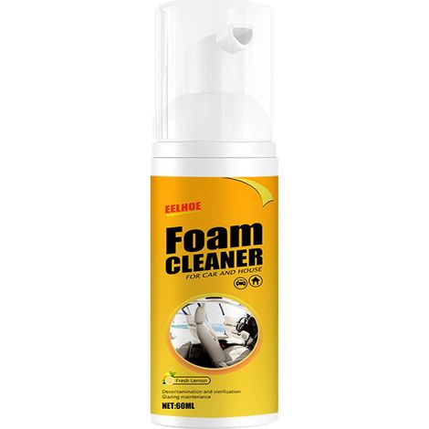 Nettoyant En Mousse - Nettoyant Polyvalent Pour Voiture Et Intérieur - Parfum Citron Frais - 60 ml (1/5)
