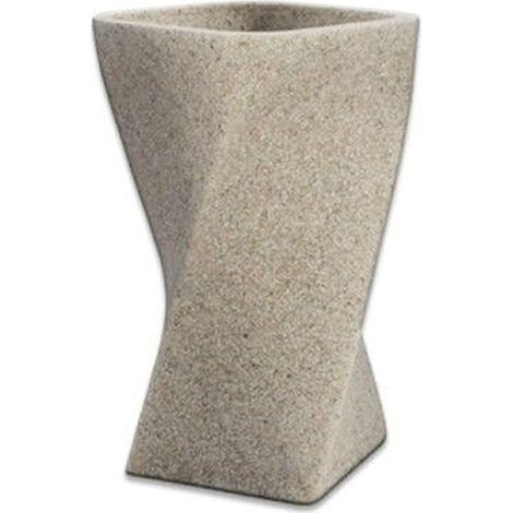 AQUASANIT Stone bicchiere in stile angolare pietra codice prod: A102100IMP000