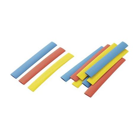 Assortiment de gaines thermorétractables multicolore 9.50 mm Taux de rétreint : 02:01 542449 RPS8 (1/2)