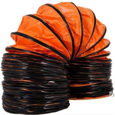 Tuyau de Ventilation Longueur 1 m, Conduit Flexible en PVC, Tuyau deEvacuation Flexible pour Ventilateur d’un Diametre de 300 mm, Gaine Flexible Pliable pour Extracteur deAir Echappement Usine