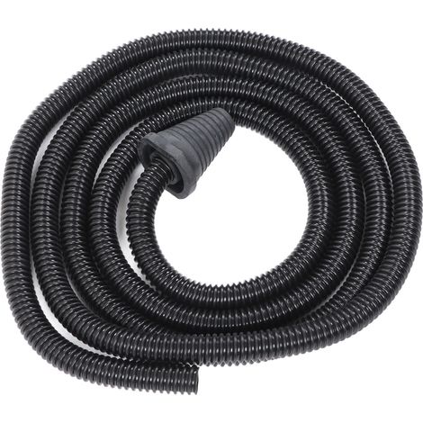 Tuyau flexible en caoutchouc pour ponceuse murale, pièce de rechange d'aspiration, tube ondulé fileté noir, collecteur de poussière pour outil électrique (1/5)