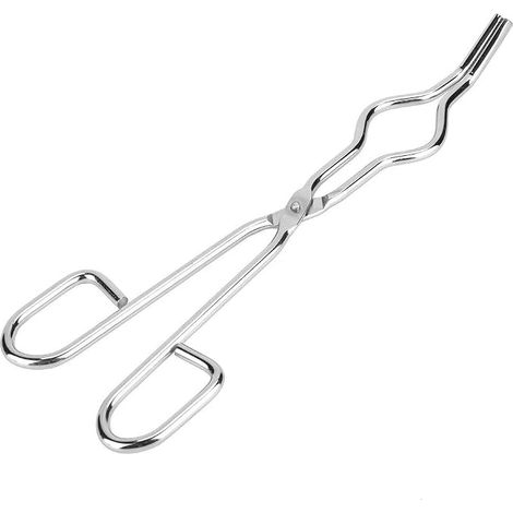 Pinces à creuset professionnelles de pratiques, pinces à creuset, pattes antidérapantes Cuivre Argent Métaux non ferreux Fonderie d'or Expériences de(250mm) (1/5)