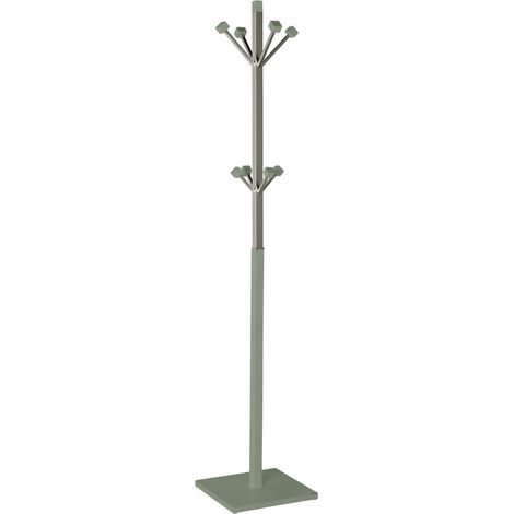 Perchero mod. 429 moderno herrajes cromo satinado lacado verde, 180 cm(alto)34 cm(ancho)34 cm(largo) (1/2)