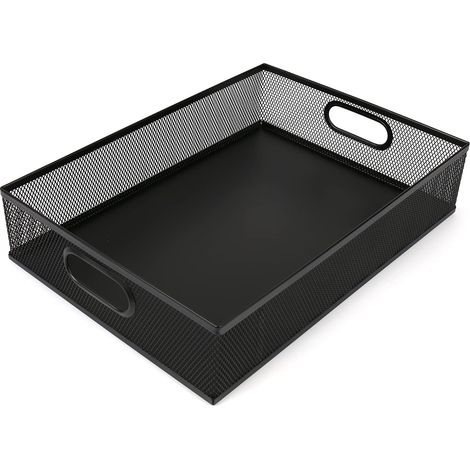 Organiseur de tiroir de Bureau, Plateau de Rangement en Maille, Organiseur de fichiers de Bureau, Panier de Rangement en métal, boîte de Rangement Multi-Usage (1/5)