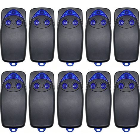 Lot de 10 émetteurs manuels pour ouvre-porte de garage, compatibles avec télécommande SMXI/OXI/
FLOX2R/FLOX4R/
SMX2R/OX2/OX4T, 433,94 MHz (1/5)