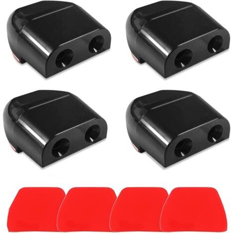Sollbry 4 Pièce Dispositif de Sifflet D'avertissement, Sifflets de Cerf de Voiture Automobile, Sifflets de Cerf Avertissement, avec 4 Pièces de Bandes Adhésives, pour Voitures, Camions et Motos (1/5)