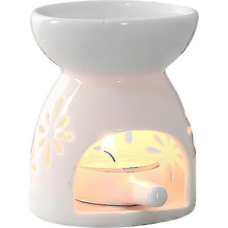 1 bougie d'aromathérapie, lampe parfumée pour poêle, porte-encens, porte-bougie d'aromathérapie, récupérateur de cendres, décoration intérieure (porte-bougie pour poêle Sakura avec (1/5)