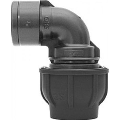 PE TUBE RACCORD COUDÉ 20 MM X 1/2 ''AVEC FILETAGE DVGW GEBO 13132001
