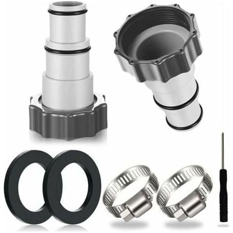 2pcs Pool Hose Adapter, Pool Adapter, Intex Pool Adapter, Pump Hose Adapter, Pool Hose Connection Ø 32 & 38mm MUMU (1/4)