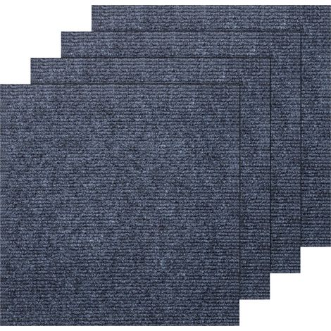 20 Pack Self-Adhesive Carpet Tiles 30x30cm, Grey Peel and Stick Flooring Squares - Non-Slip Removable Floor Tiles for Kitchen, Office, Living Room & Bedroom (Cuttable & Washable) (Light Gray)