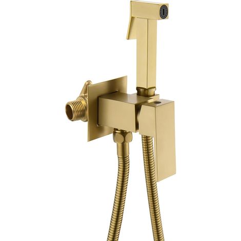 ESOP Kit Douchette WC,Laiton Douchette Toilette WC Eau Froide et Eau Chaude (1/5)
