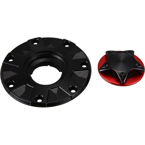 Bouchon de réservoir de carburant compatible avec les Kawasaki ZZR400, ZZR600 et ZZR1100 (modèle 93-06) (1/4)