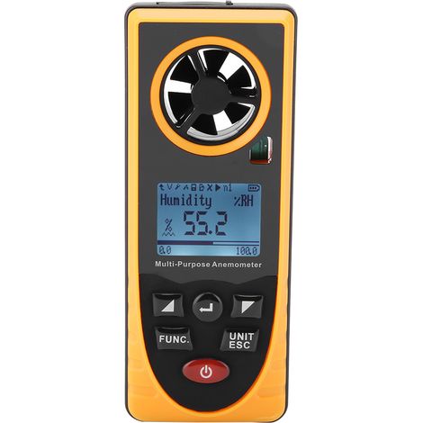 Anémomètre numérique multifonction GM8910 avec écran LCD et échelle de vitesse du vent (1/5)