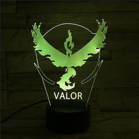 Lampe de chevet LED 3D Valor Team à changement de couleur (1/2)