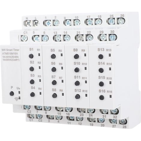 WiFi Smart Switch 16A 16 canaux APP minuterie de commande vocale avec commutateurs externes (1/5)