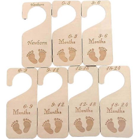 Holzfächer zur Organisation der Babygarderobe, Schubladeneinsätze für das Babyzimmer, Wandaufbewahrung für Babykleidung, Beine inklusive.