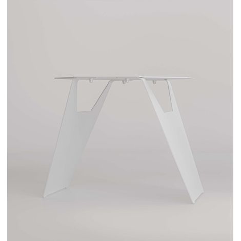Table Basse Design Géométrique Hive Table d'Appoint Salon Blanche 54,8 x 54 x 43,3 cm - PANGIVO