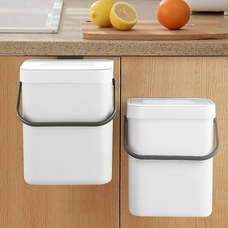New Products 2025, Airtight Compost Bin for Indoor Use in Kitchen, White (1/5)