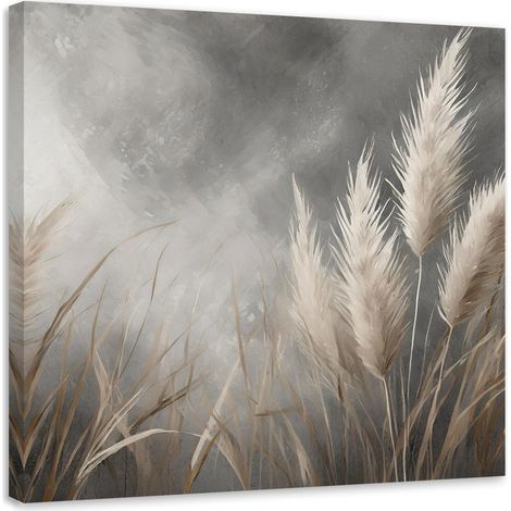 Tableau déco Herbe Nature Botanique 40x40 (1/5)