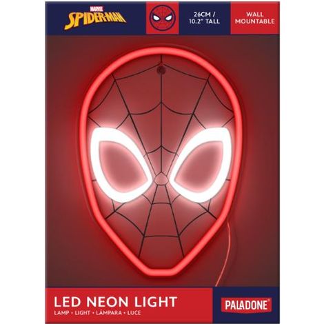 Paladone Spider-Man Neon Wandlampe LED Rot 26 cm