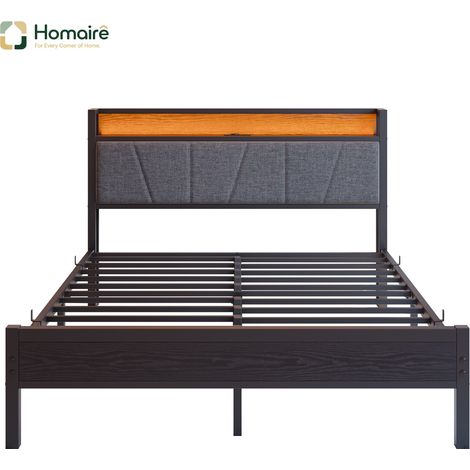 Meuble de rangement avec tiroirs, noir, en décor bois 206.2 x 138.4 x 98 cm HOMAIRE (1/5)