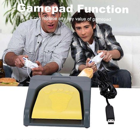 Pédale de commande, touche de raccourci personnalisée, manette de jeu multimédia, pédale de commande avec câble de 2 mètres.