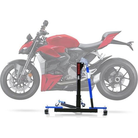 Cavalletto da officina Centrale CS Power Evo per Ducati Streetfighter V2 22-24 blu