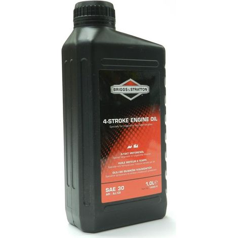 Huile moteur 4 temps SAE30 1L – Anti-usure, anti-oxydation, anti-mousse – Pour moteurs Briggs & Stratton et Tecumseh
