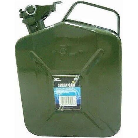 HEAVY DUTY 5 LITRE METAL FUEL JERRY CAN PETROL DIESEL 5L ARMY CONTAINER JC105 (1/3)