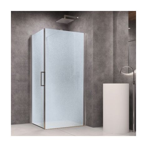 Lato fisso per porta battente briar 6 millimetri chrome per box doccia misure 67-70xh195 cm stampato - confezione 1 (1/4)