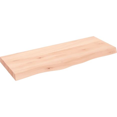 Dessus de table 100x40x6 bois de chêne massif non traité (1/5)