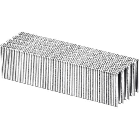 900Pcs Agrafes Étroites À Couronne Étroite 18 Gauge 1/4"x1" Blanc (1/5)