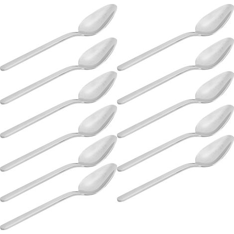 Coffret cadeau de 12 cuillères à café épaisses en acier inoxydable 316 poli miroir, cuillères à dessert J13421/04 (1/5)