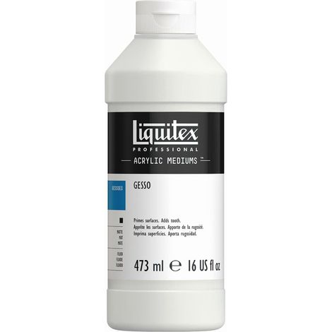 Liquitex Professional - Gesso opaco, per preparazione superfici per la pittura, medium, 473 ml (1/2)