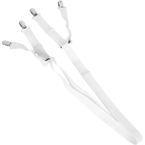 Lot de 2 attaches pour draps de lit, boucle de fixation antidérapante, sangles élastiques réglables (1/5)