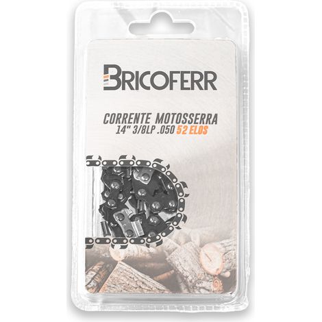 Bricoferr Cadena de motosierra 14" (35,6 cm) 3/8 0,050 52 eslabones. (1/2)