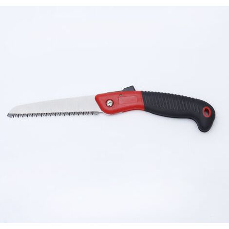 Scie pliante à encoche, équipée de lames à trois dents - Mini scie à main à trois dents, adaptée pour le bois, le métal, le PVC et le jardinage - Pour couper, sculpter et travailler les os (1/4)