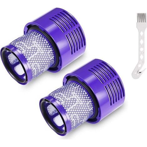 Filtre de Rechange pour Dyson V10 SV12 Accessoires pour Aspirateur Remplacer DY-969082-01, Filtres Lavables + Brosse de Nettoyage (1/4)