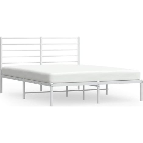 Maison Exclusive - Giroletto con Testiera Metallo Bianco 135x190 cm