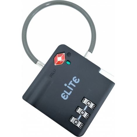 Cadenas à code TSA Elite - Noir
