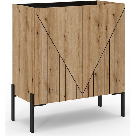 Neo Sideboard 2 Türen, Eiche Dekor.