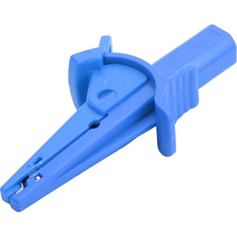 Isolierte Prüfklemme, 20 mm Öffnung, Messklemme mit 4-mm-Bananenstecker für Kfz- und Lkw-Elektrikprojekte, blau (1/5)