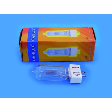 Omnilux Studiolampe Halogen Lichteffekt Leuchtmittel  230 V GX9.5 1000 W Weiß
