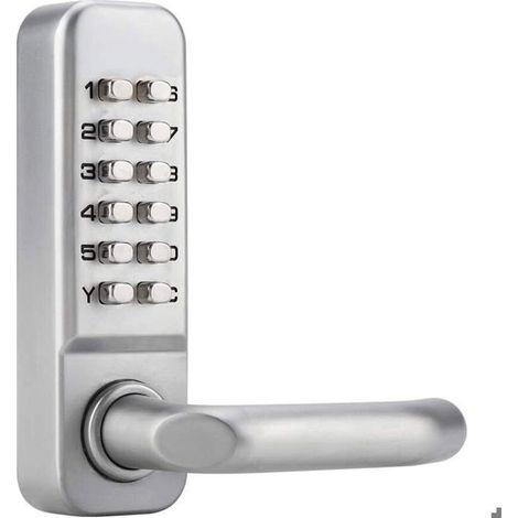 Serrure code mécanique – IP55 étanche, 1-11 chiffres – Porte bois bureau (1/4)