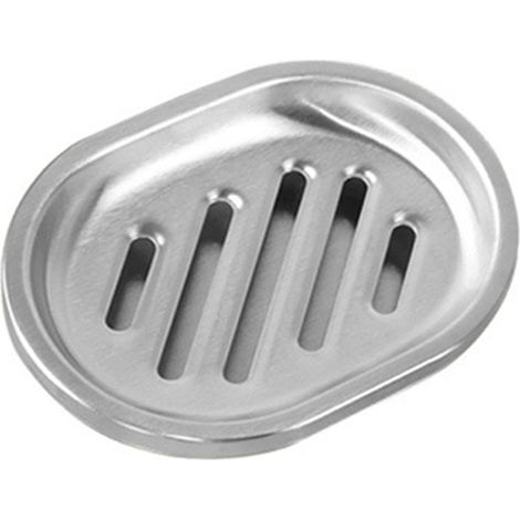 Porte-savon en acier inoxydable, plateau à savon double couche pour douche (1/5)