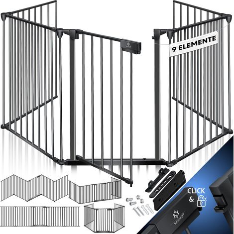 KESSER® Cancelletto di sicurezza per caminetto con porta Cancelletto di sicurezza per stufa in metallo Cancelletto di sicurezza per box Cancelletto di sicurezza per box Cancelletto di sicurezza per an (1/5)