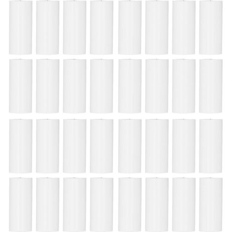 Lot de 32 colliers de serrage pour serre-tuyau en PVC, multifonctionnels et réutilisables, pour bâche de piscine, films et toiles d'ombrage (White Large) (1/5)