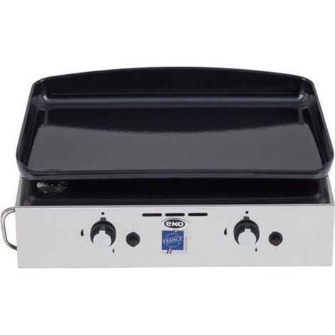 Plancha à gaz 1 brûleur 5000W – Surface de cuisson en fonte émaillée – Autoportante pour extérieur – 555032010701 – ENO (1/5)